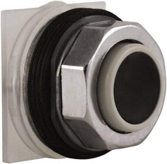 Schneider Electric - 30mm Mount Hole, Extended Straight, Pushbutton Switch Only - Black Pushbutton, Momentary (MO) - Exact Tool & Supply