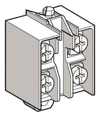 Telemecanique Sensors - NO/NC, 3 Amp, Electrical Switch Contact Block - 240 VAC, For Use with ZCD25, ZCKJ5, ZCKJ5D, ZCKL5, ZCKM5, ZCKS5, ZCP25 - Exact Tool & Supply