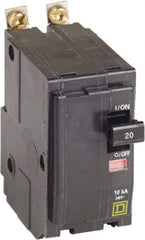Square D - 20 Amp, 240 VAC, 2 Pole, Bolt On Miniature Circuit Breaker - 14-8 AWG - Exact Tool & Supply