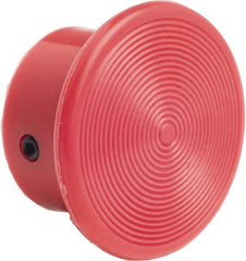 Schneider Electric - Extended Mushroom Head Pushbutton Switch 1-3/8" Screw-On Knob - Red, Round Button, Nonilluminated - Exact Tool & Supply