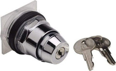 Schneider Electric - 30mm Mount Hole, 4 Position, Knob and Pushbutton Operated, Selector Switch Only - Black, Maintained (MA), without Contact Blocks, Weatherproof and Dust and Oil Resistant - Exact Tool & Supply
