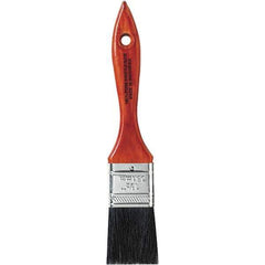 Rubberset - 1-1/2" Flat Hog Chip Brush - Wood Beavertail Handle - Exact Tool & Supply