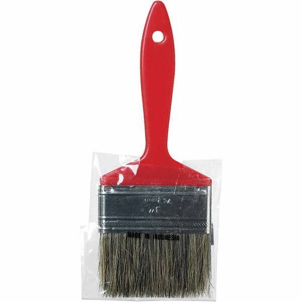 Rubberset - 3" Flat Hog Chip Brush - Wood Beavertail Handle - Exact Tool & Supply