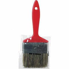 Rubberset - 3" Flat Hog Chip Brush - Wood Beavertail Handle - Exact Tool & Supply