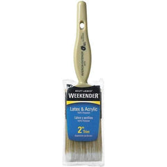 Bestt-Liebco - 2" Flat Synthetic Trim Brush - Wood Kaiser Handle - Exact Tool & Supply