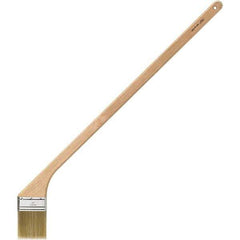 Bestt-Liebco - 3" Angled Synthetic Hockey Stick Brush - Wood Hockey Stick Handle - Exact Tool & Supply
