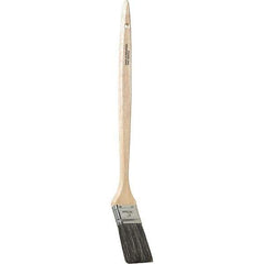 Bestt-Liebco - 16" Angled Hog Bent Radiator Brush - Wood Bent Radiator Handle - Exact Tool & Supply
