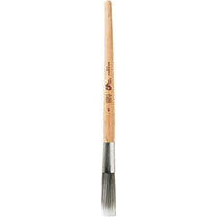 Bestt-Liebco - 1/2" Angled Nylon/Polyester Sash Brush - Wood Sash Handle - Exact Tool & Supply