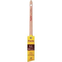 Purdy - 1" Angled Synthetic Trim Brush - Wood Rattail Handle - Exact Tool & Supply