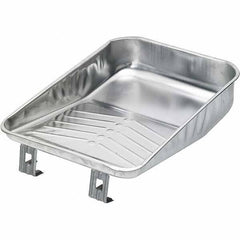 Bestt-Liebco - 9" Roller Compatible Mini Paint Roller Tray - 1 Gal Capacity, 9" Wide, Metal - Exact Tool & Supply