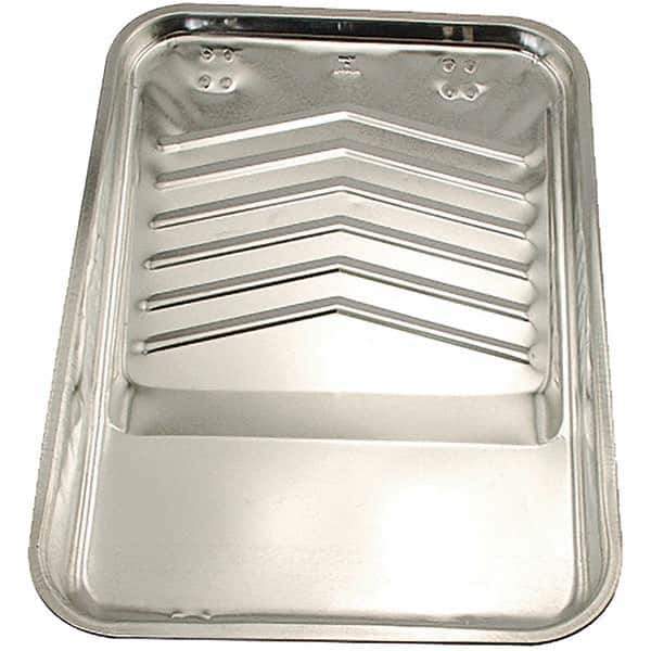 Bestt-Liebco - 9" Roller Compatible Mini Paint Roller Tray - 2 Qt Capacity, 9" Wide, Metal - Exact Tool & Supply