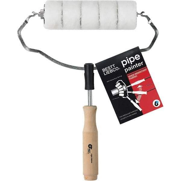 Bestt-Liebco - 7" Long, Corner Pipe Painter - Includes Roller Cover & Frame - Exact Tool & Supply