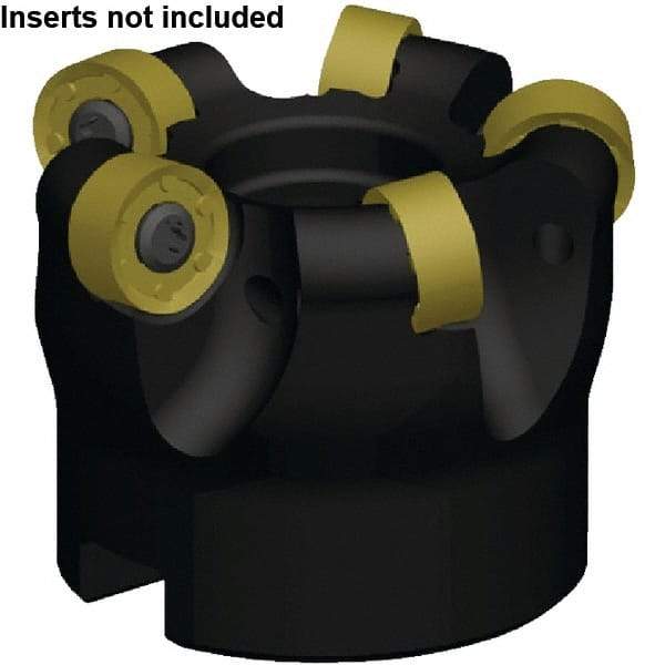 Kennametal - 111mm Cut Diam, 3.96mm Max Depth, 1-1/2" Arbor Hole, 8 Inserts, RN_J1605M0__ Insert Style, Indexable Copy Face Mill - RODEKA 16 Cutter Style, 14,800 Max RPM, 2 High, Through Coolant, Series Rodeka - Exact Tool & Supply