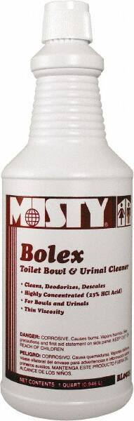 Misty - 32 oz Bottle Liquid Toilet Bowl Cleaner - Wintergreen Scent, Nonacidic, Toilets - Exact Tool & Supply