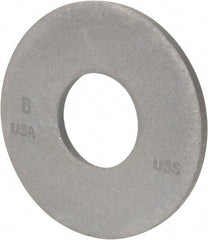 Bowmalloy - 1-1/2" Screw, Grade 9 Steel USS Flat Washer - 1-5/8" ID x 3-1/2" OD, 3/16" Thick, Bowma-Guard Finish - Exact Tool & Supply