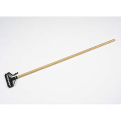 Ability One - Mop Handles; For Use With: Mops ; Connection Type: Snap-On ; Handle Length (Inch): 57 ; Handle Material: Wood ; Handle Style: Straight - Exact Tool & Supply