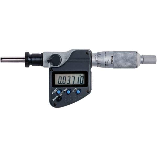 Mitutoyo - Electronic Micrometer Heads Minimum Measurement (Inch): 0 Minimum Measurement (mm): 0.00 - Exact Tool & Supply