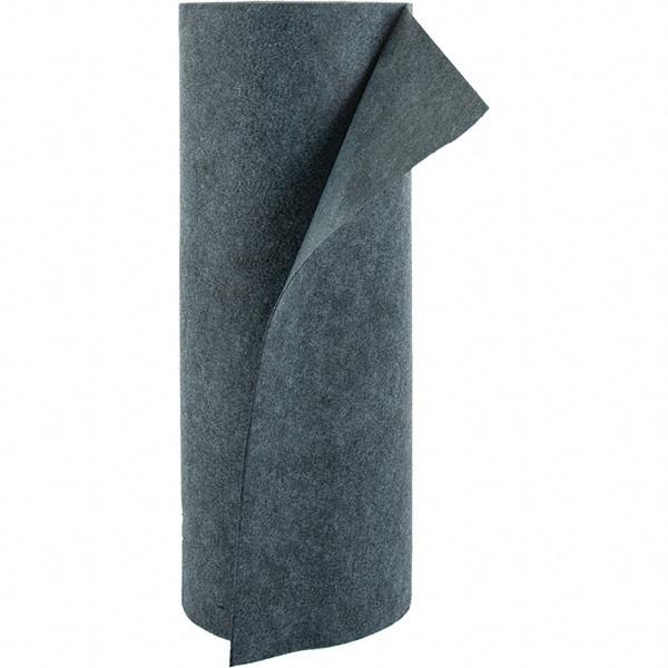 PRO-SAFE - 36 Gal Capacity per Package, Universal Roll - 150' Long x 3' Wide, Gray, Polypropylene - Exact Tool & Supply