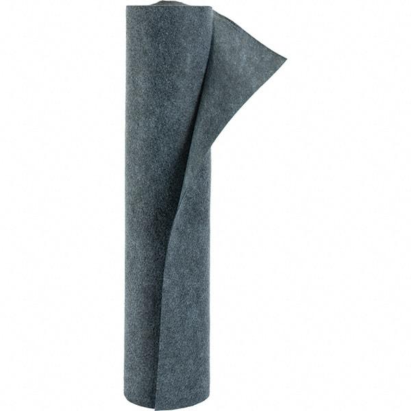 PRO-SAFE - 12 Gal Capacity per Package, Universal Roll - 50' Long x 3' Wide, Gray, Polypropylene - Exact Tool & Supply