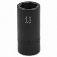 SK - Impact Socket - 3/8"DR 6PT 13MM SEMI-DEEP IMPACT SOCKET - Exact Tool & Supply