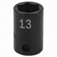 SK - Impact Socket - 3/8"DR 13MM IMPACT SOCKET - Exact Tool & Supply