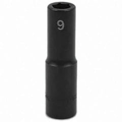 SK - Impact Socket - 3/8"DR 9MM DEEP IMPACT SOCKET - Exact Tool & Supply