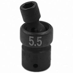 SK - Impact Socket - 1/4"DR 5.5MM SWIVEL IMPACT SOCKET - Exact Tool & Supply