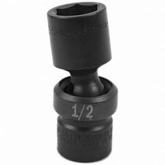 SK - Impact Socket - 1/4"DR 1/2" SWIVEL IMPACT SOCKET - Exact Tool & Supply