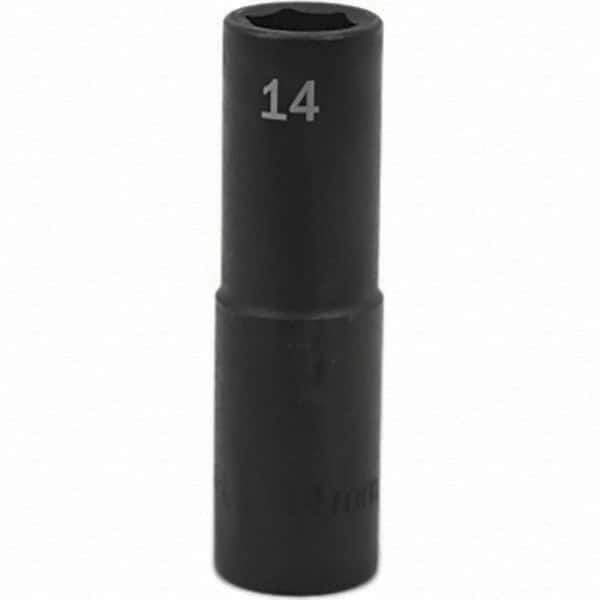 SK - Impact Socket - 1/2"DR 14MM DEEP IMPACT SOCKET - Exact Tool & Supply