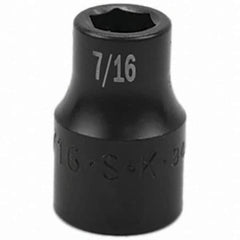 SK - Impact Socket - 1/2"DR 7/16" IMPACT SOCKET - Exact Tool & Supply