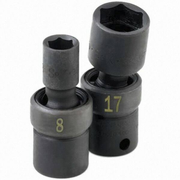 SK - Impact Socket - 1/4"DR 14MM SWIVEL IMPACT SOCKET - Exact Tool & Supply