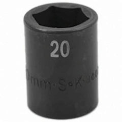 SK - Impact Socket - 1/2"DR 20MM IMPACT SOCKET - Exact Tool & Supply