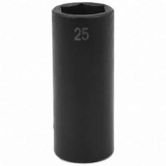 SK - Impact Socket - 1/2"DR 25MM DEEP IMPACT SOCKET - Exact Tool & Supply