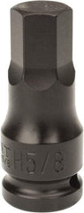 Paramount - 1/2" Drive, 5/8" Impact Hex Bit Socket - 1-7/16" Bit Length, 2-1/4" OAL - Exact Tool & Supply