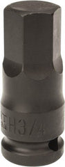 Paramount - 1/2" Drive, 3/4" Impact Hex Bit Socket - 1-1/2" Bit Length, 2-3/8" OAL - Exact Tool & Supply
