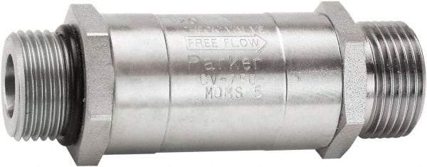 Parker - 13 GPM 9/16-18 Inlet Steel Hydraulic Control Valve - 3,000 psi, 0.81" Wide x 1-3/4" Long - Exact Tool & Supply