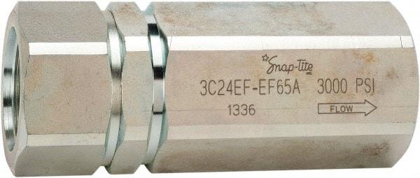 Parker - 125 GPM 1-7/8-12 Inlet Steel Hydraulic Control Valve - 3,000 psi, 2-1/2" Wide x 6-1/2" Long - Exact Tool & Supply