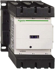 Schneider Electric - 3 Pole, 24 Coil VDC, 115 Amp at 440 VAC, Nonreversible IEC Contactor - Bureau Veritas, CCC, CSA, CSA C22.2 No. 14, DNV, EN/IEC 60947-4-1, EN/IEC 60947-5-1, GL, GOST, LROS, RINA, RoHS Compliant, UL 508, UL Listed - Exact Tool & Supply