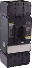 Square D - 600 Volt, 600 Amp, Automatic Molded Case Switch - 3 Pole, 18 at 600 VAC, 35 at 480 VAC, 65 at 240 VAC kA Interrupting Rating, Line/Load Lug Connection - Exact Tool & Supply
