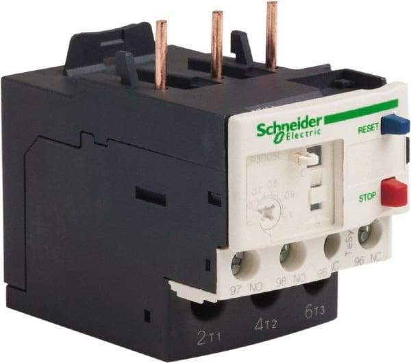 Schneider Electric - 3 Pole, NEMA Size 00-1, 0.63 to 1 Amp, 690 VAC, Thermal NEMA Overload Relay - Trip Class 20, For Use with LC1D09, LC1D12, LC1D18, LC1D25, LC1D32 and LC1D38 - Exact Tool & Supply