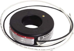 Square D - 600 Amp AC Input, 5 Amp AC Output, Panel Meter Current Transformer - Flying Lead Terminal, For Use with Ammeter, Solid State Transducer - Exact Tool & Supply