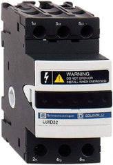 Schneider Electric - 3 Pole, 690 Volt, 25 Amp, DIN Rail Mount Fuse Holder - Compatible with 38mm Long x 45mm Wide and 10mm Diameter Fuse - Exact Tool & Supply