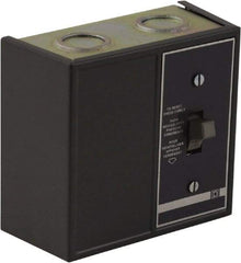 Square D - 1 Pole, 16 Amp, NEMA, Enclosed Toggle Manual Motor Starter - 1 hp at 115 VAC, 1 hp at 230 VAC, 1 hp at 277 VAC, CE, CSA, NEMA 1 & UL Listed - Exact Tool & Supply