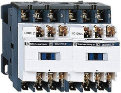 Schneider Electric - 3 Pole, 24 Coil VAC at 50/60 Hz, 9 Amp at 440 VAC, Reversible IEC Contactor - 1 Phase hp: 0.5 at 115 VAC, 1 at 230/240 VAC, 3 Phase hp: 2 at 200/208 VAC, 2 at 230/240 VAC, 5 at 460/480 VAC, 7.5 at 575/600 VAC - Exact Tool & Supply