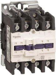 Schneider Electric - 4 Pole, 120 Coil VAC at 50/60 Hz, 125 Amp at 440 VAC, Nonreversible IEC Contactor - Bureau Veritas, CCC, CSA, CSA C22.2 No. 14, DNV, EN/IEC 60947-4-1, EN/IEC 60947-5-1, GL, GOST, LROS, RINA, RoHS Compliant, UL 508, UL Listed - Exact Tool & Supply
