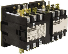 Square D - 3 Pole, 40 Amp Inductive Load, 110 Coil VAC at 50 Hz and 120 Coil VAC at 60 Hz, Reversible Definite Purpose Contactor - Exact Tool & Supply