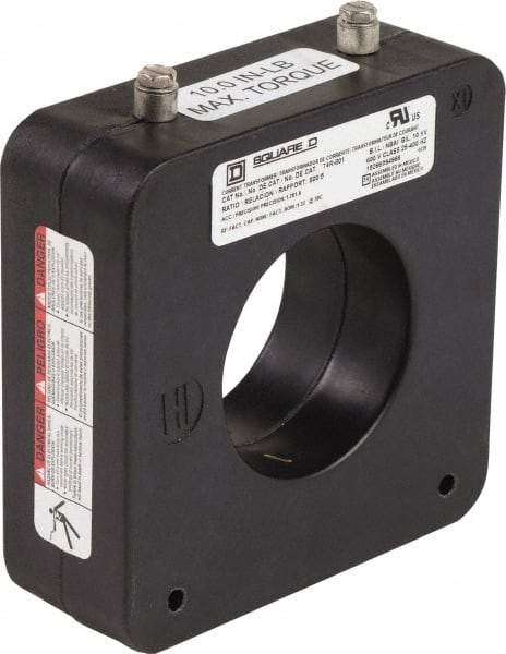 Square D - 800 Amp AC Input, 5 Amp AC Output, Panel Meter Donut Current Transformer - Screw Terminal - Exact Tool & Supply