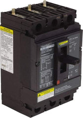 Square D - 600 VAC, 150 Amp, Automatic Molded Case Switch - 3 Pole, 18 kA Interrupting Rating x Line/Load Lug Connection, 4.1 Inch Wide x 3.4 Inch Deep x 6.4 Inch High - Exact Tool & Supply