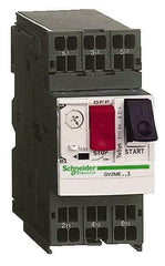 Schneider Electric - 14 Amp, 690 VAC at 50/60 Hz, 3 Pole, Bolt On, Clip Motor Circuit Breaker - Thermal Magnetic Trip, Multiple Breaking Capacity Ratings, 78mm Deep x 101mm High x 45mm Wide - Exact Tool & Supply