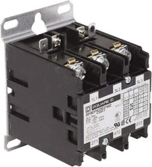 Square D - 3 Pole, 25 Amp Inductive Load, Definite Purpose Contactor - 35 Amp Resistive Rating - Exact Tool & Supply